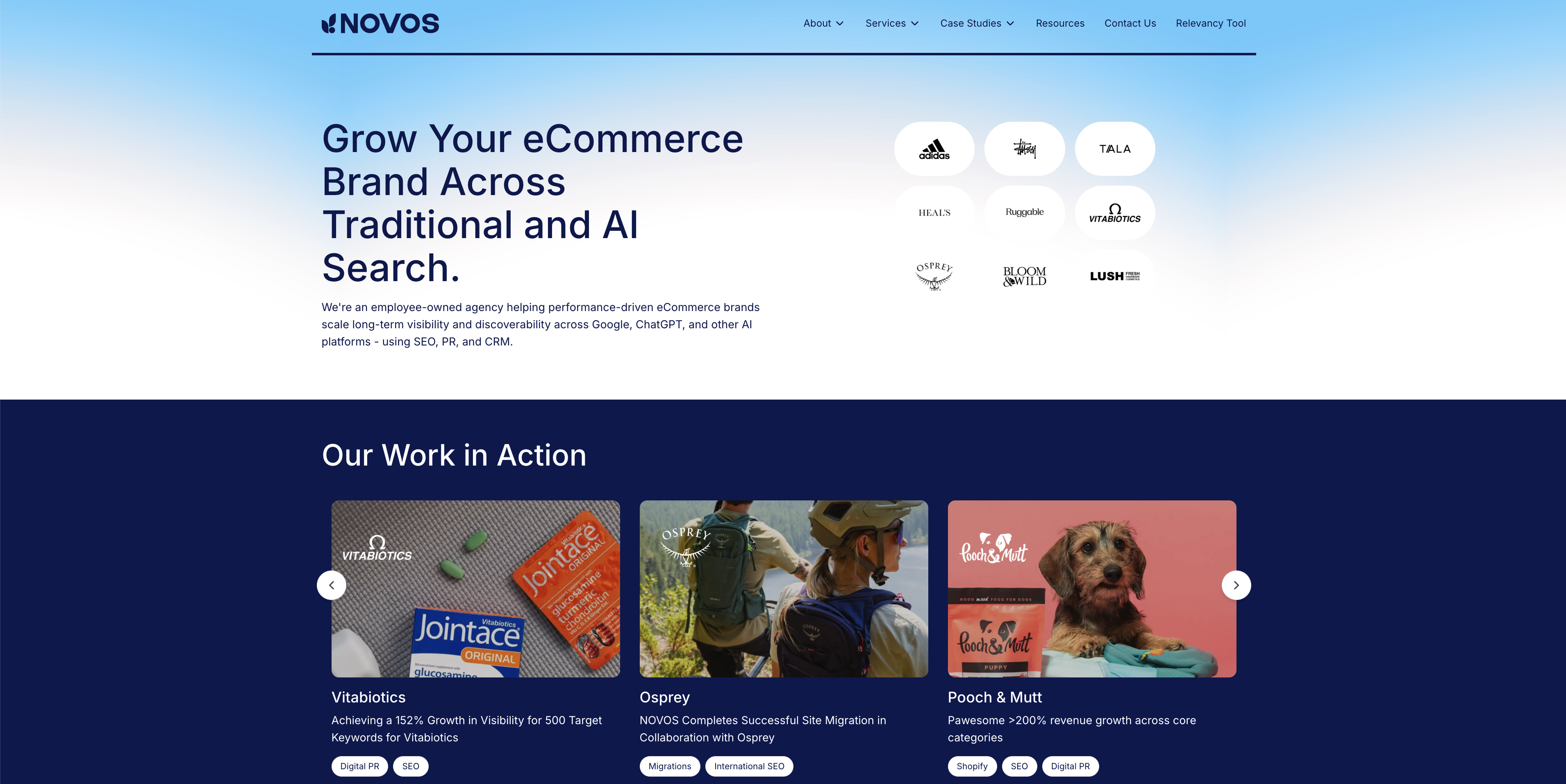 NOVOS Website Migration